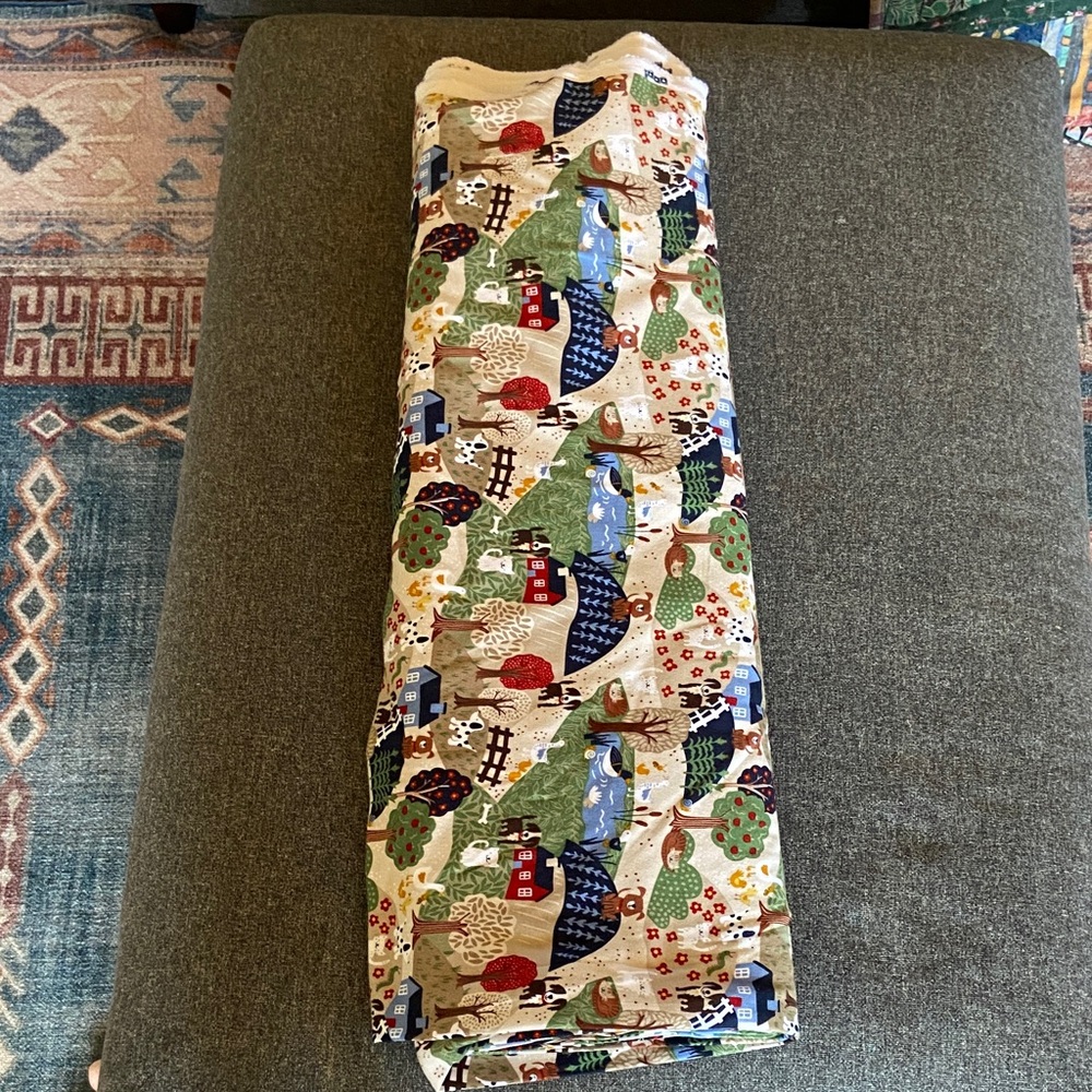 Jersey Cotton cute farm animal science cottagecore fabric 15 yards